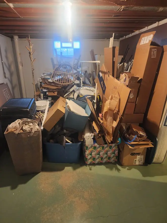 Roll-off dumpster container at job site for Roll Off Dumpster Rental in Spanaway